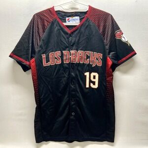 Arizona Diamondbacks Los DBacks MLB Jersey Medium Pepsi Button Shirt SGA 2019 EC